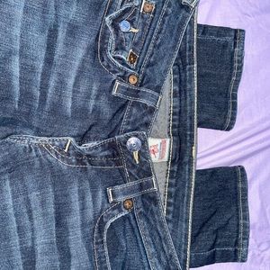 Dark blue True Religion skinny jeans